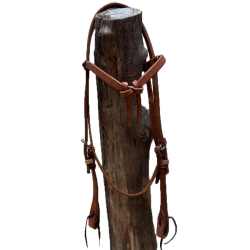 Bridon western cuir huilé
