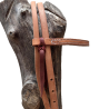 Bridon western cuir huilé