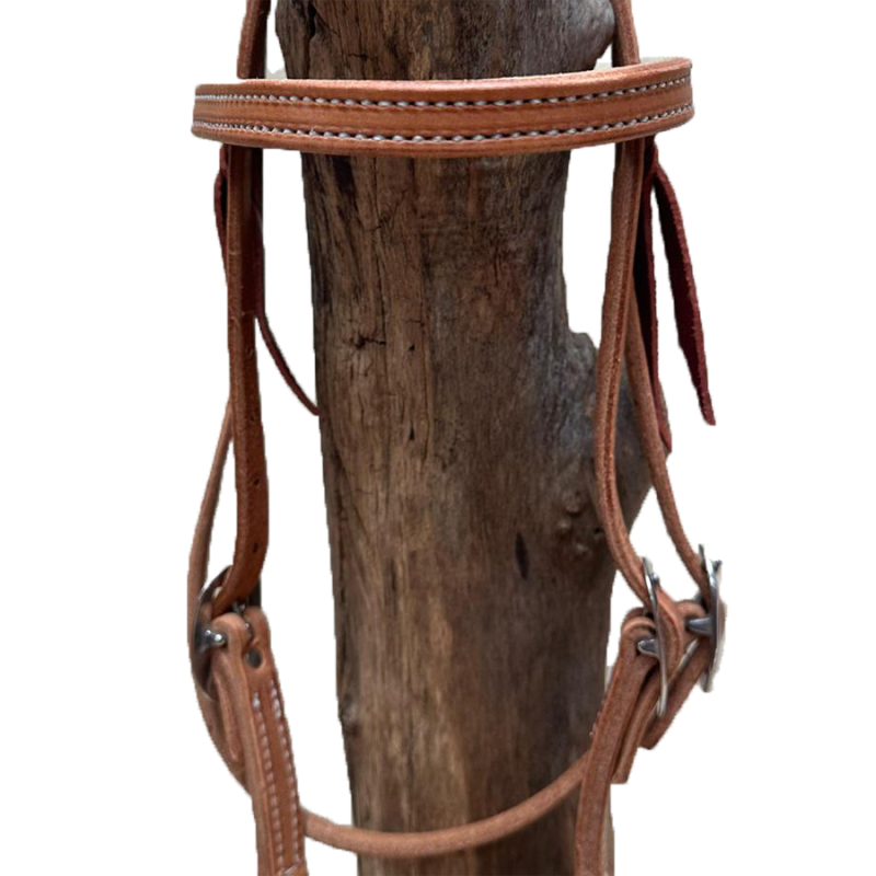 Bridon western cuir huilé