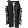 Chaps à franges daim noir