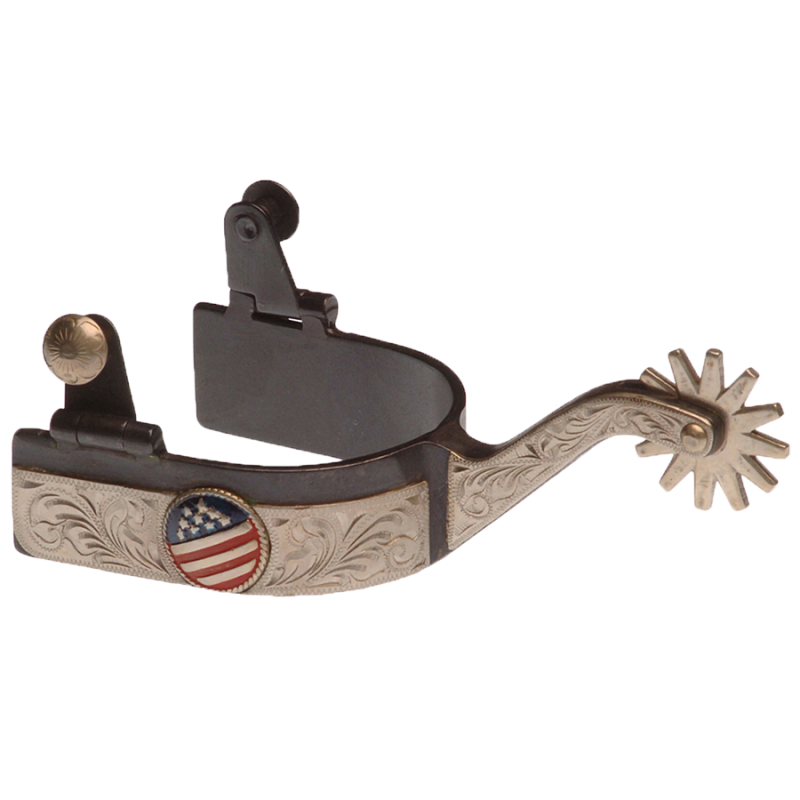 Éperons western US flag