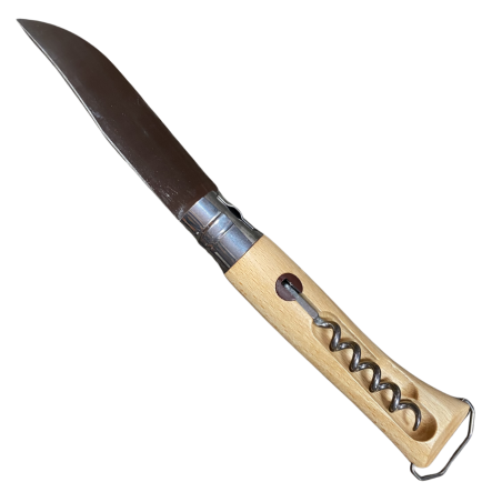 Couteau Opinel tire-bouchon-décapsuleur