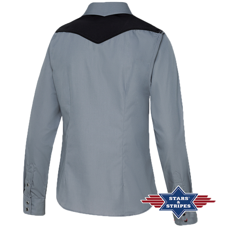 Chemise western grise