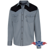 Chemise western grise