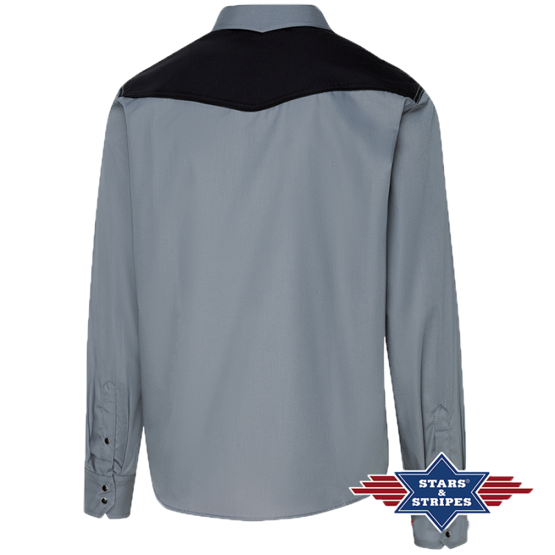 Chemise western grise