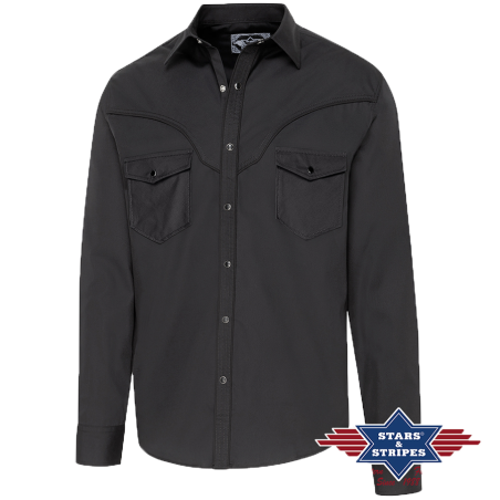 Chemise western noire