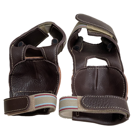 Skid boots cuir