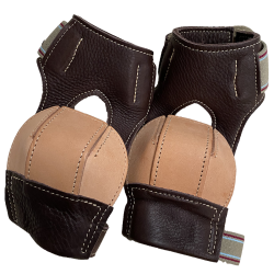 Skid boots cuir