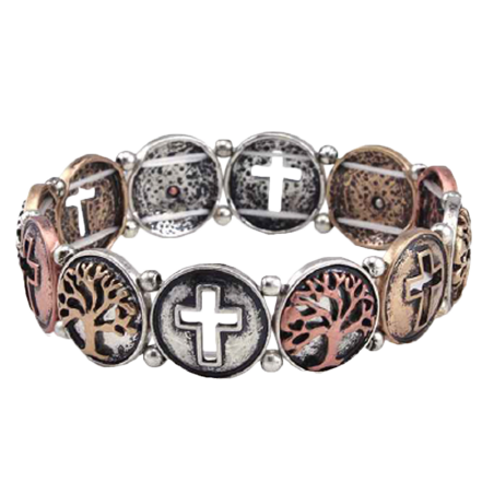 Bracelet métal arbre de vie