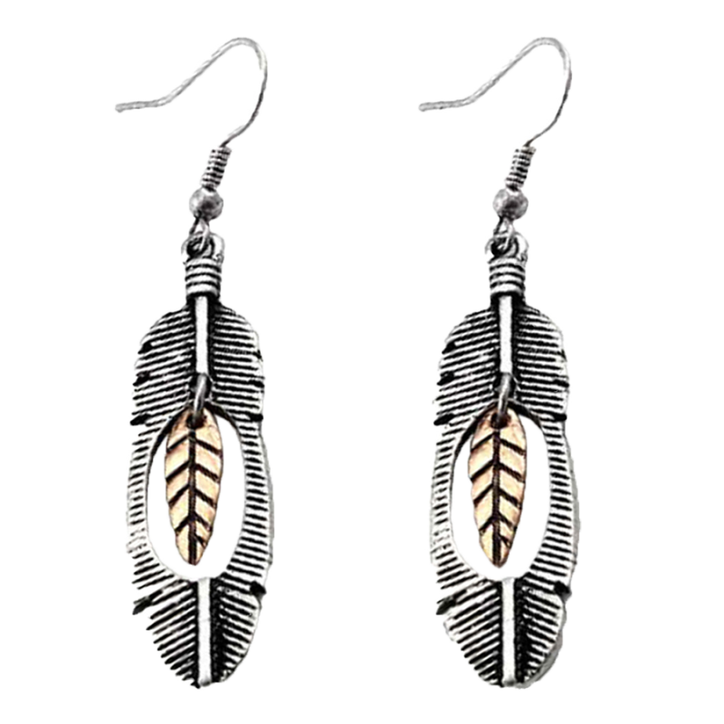 Boucles d'oreilles plumes