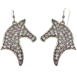Boucles d'oreilles tête de cheval