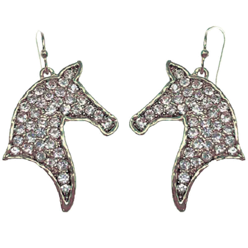 Boucles d'oreilles tête de cheval