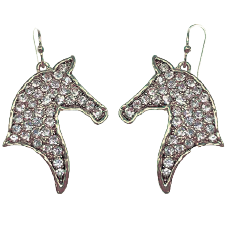 Boucles d'oreilles tête de cheval