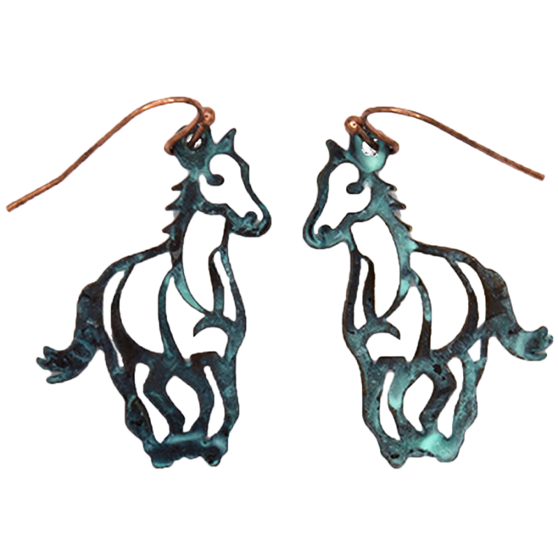 Boucles d'oreilles chevaux