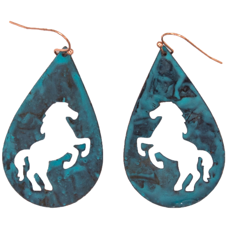 Boucles d'oreilles cheval cabré