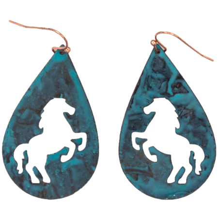 Boucles d'oreilles cheval cabré