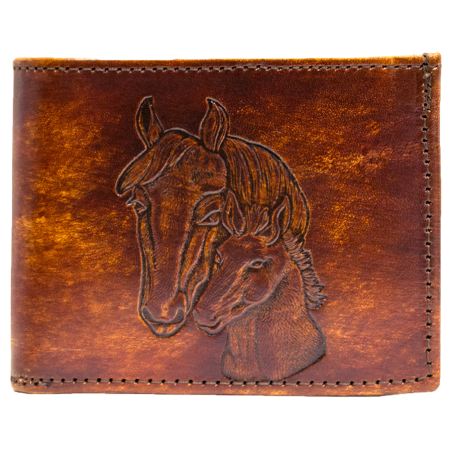 Portefeuille cuir tête de cheval