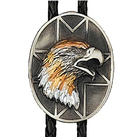 Bolo tie tête d'aigle