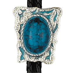 Bolo tie pierre turquoise