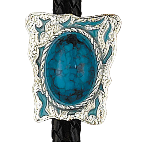 Bolo tie pierre turquoise