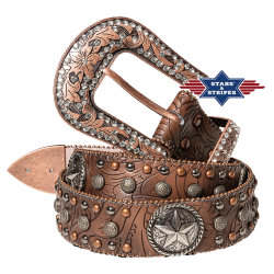 Ceinture Western en cuir pour homme, modèle Jester