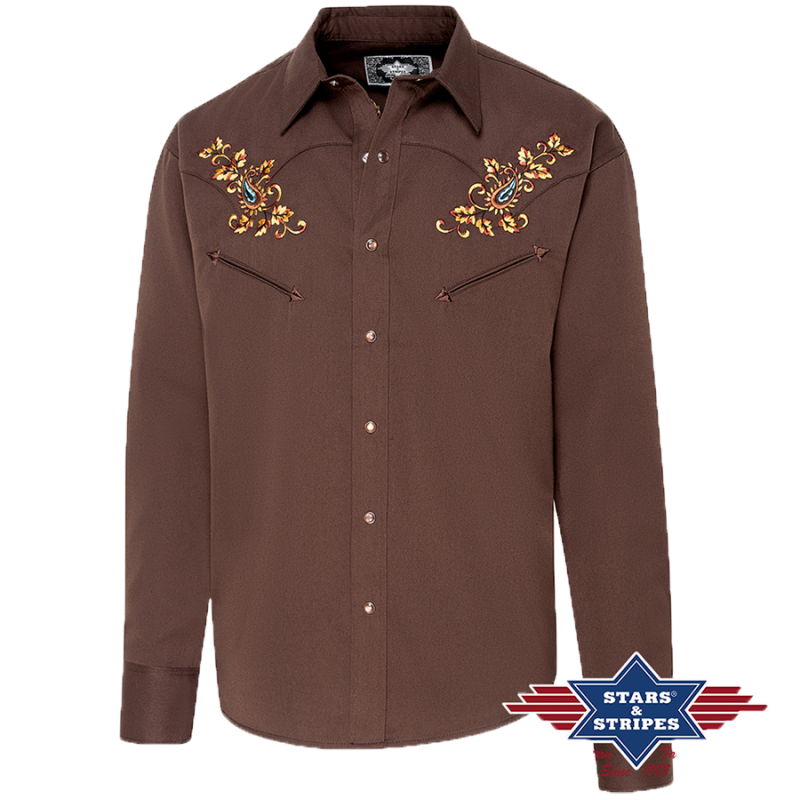 Chemise western Hogan Brown