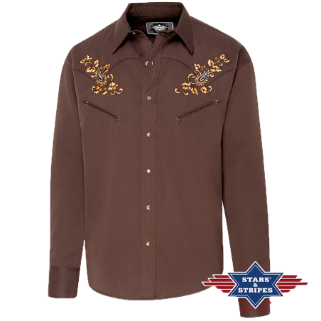 Chemise western Hogan Brown