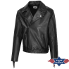 Blouson cuir à franges Liam