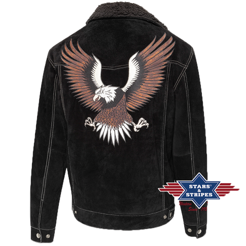 Veste daim Decker Black