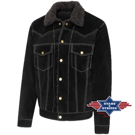 Veste daim Decker Black