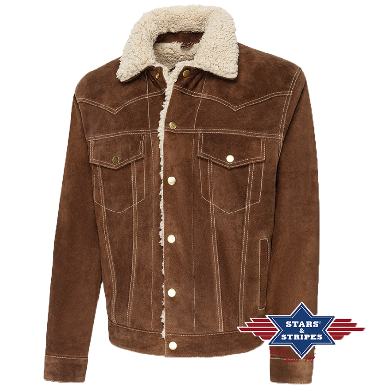 Veste daim Decker Brown