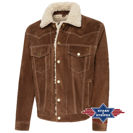 Veste daim Decker Brown