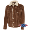 Veste daim Decker Brown