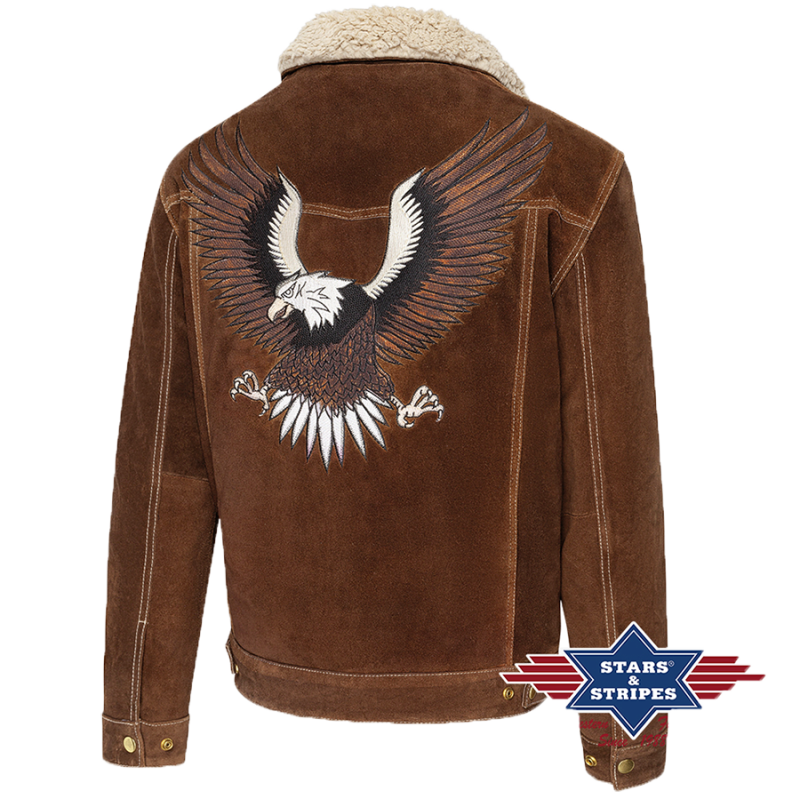 Veste daim Decker Brown