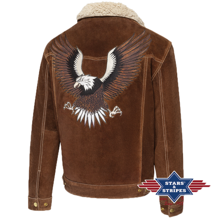 Blouson daim Decker Brown