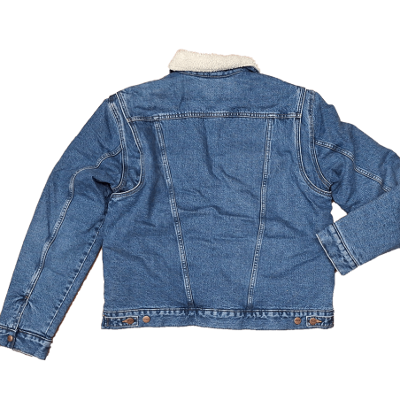 Veste en jean fourrée