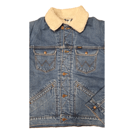 Veste en jean fourrée