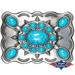 Boucle de ceinture turquoise