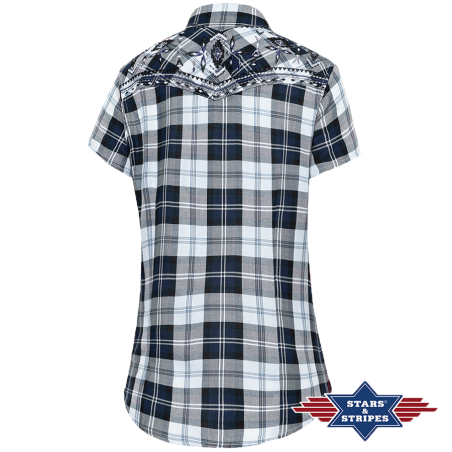 Chemise western Pasadena Blue Short