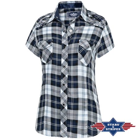 Chemise western Pasadena Blue Short