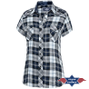 Chemise western Pasadena Blue Short