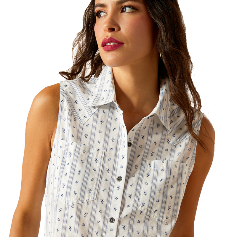 Chemisier Ariat Floral Stripe