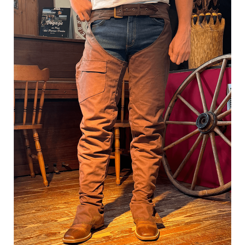 Chaps randonnée coton huilé