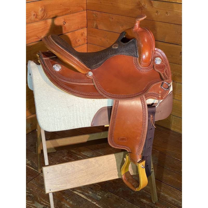 Selle Reining West Wood Cognac Tool