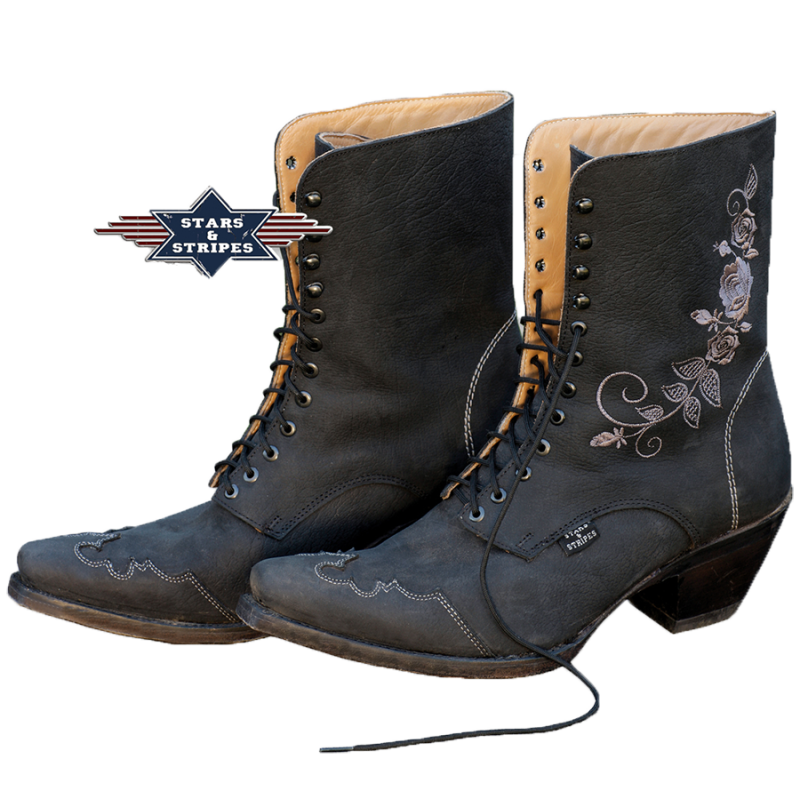 Bottines à lacets Rosie Black