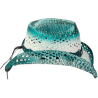 Chapeau Lin turquoise