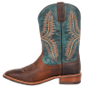 Bottes de travail western cuir bleu