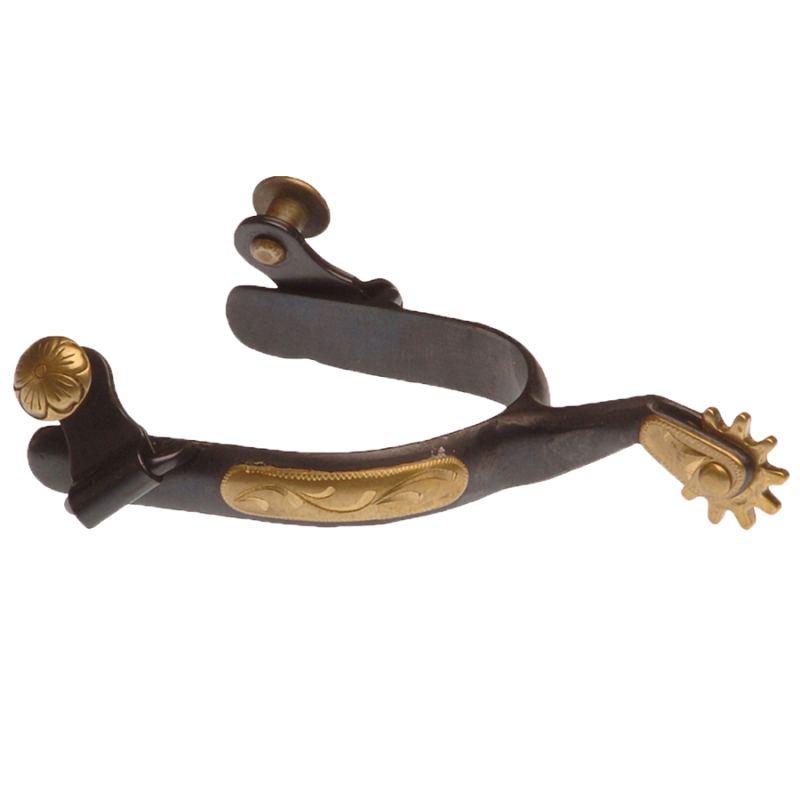 Éperons western fer et laiton