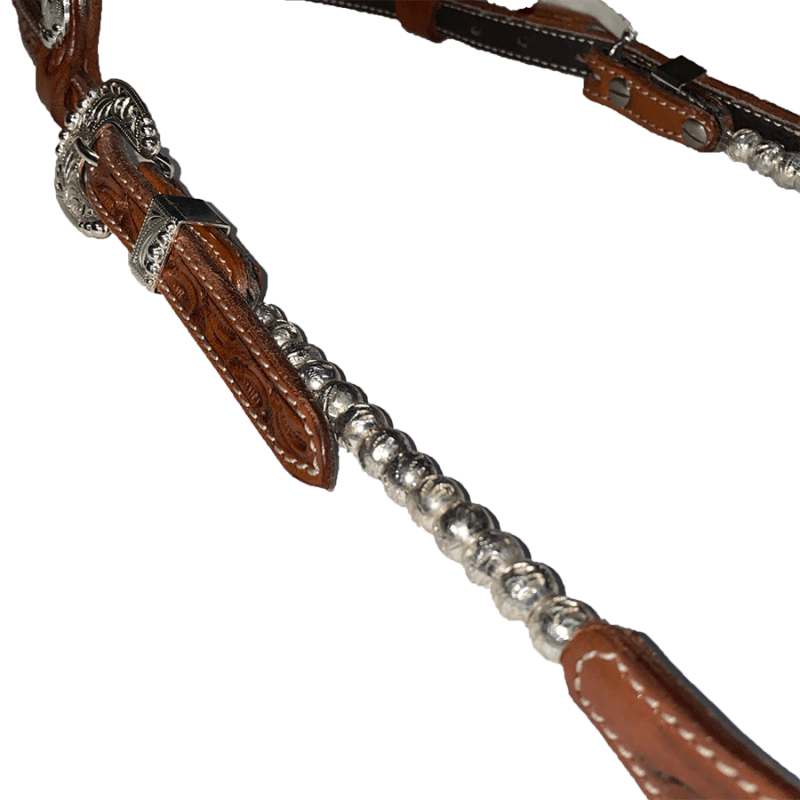 Bridon 2 oreilles perles argentées