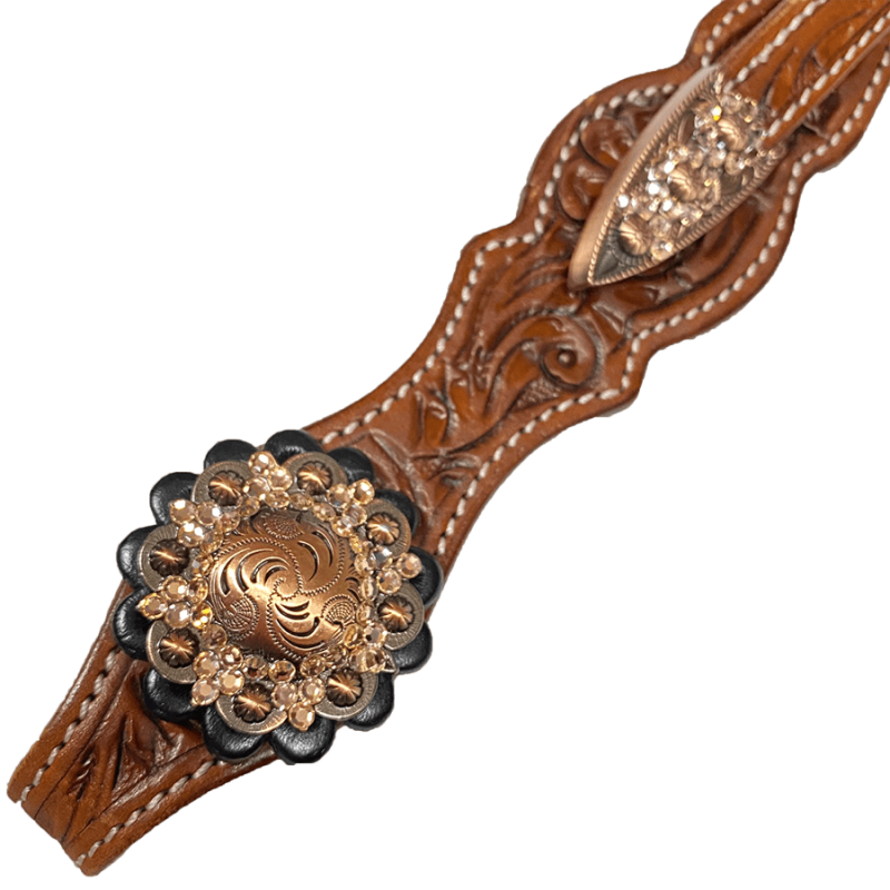 Bridon de show 2 oreilles strass